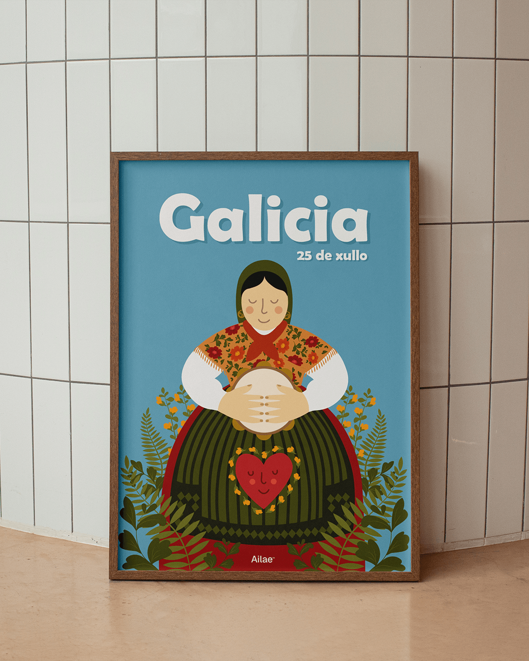 Deseño gráfico para o 25 de Xullo, día de Galicia
