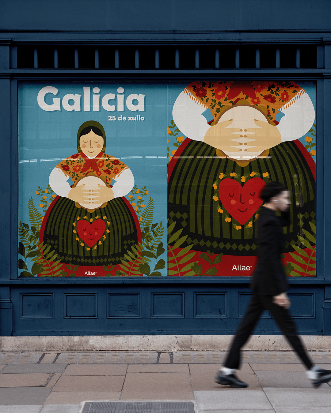 Deseño gráfico para o 25 de Xullo, día de Galicia