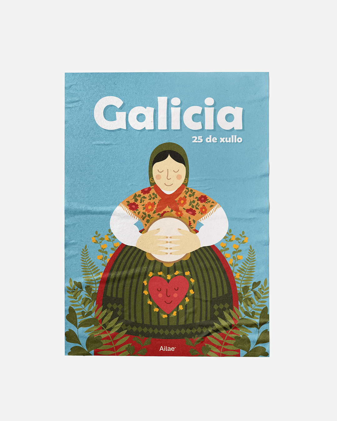 Deseño gráfico para o 25 de Xullo, día de Galicia