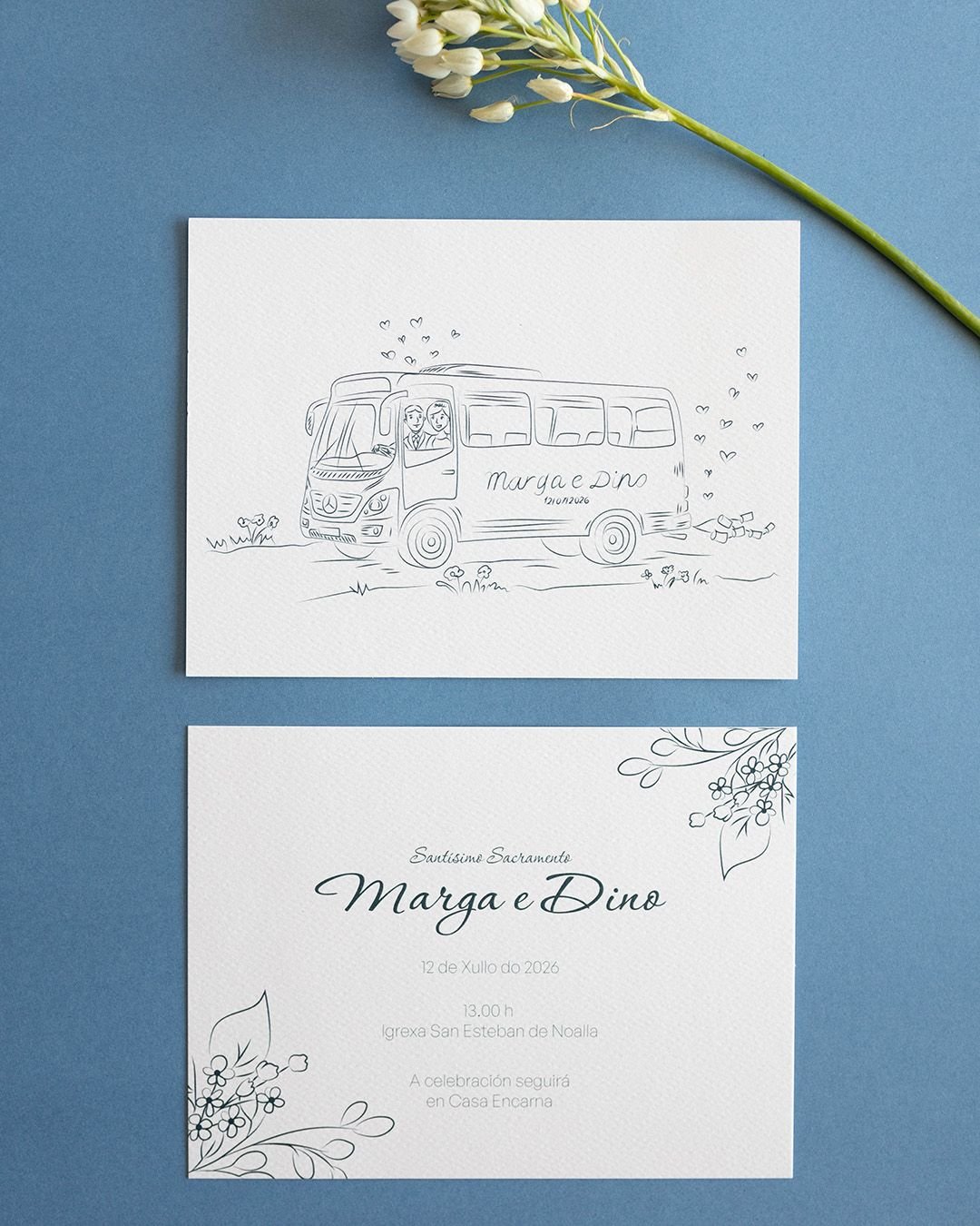Deseño de invitacións de voda personalizadas