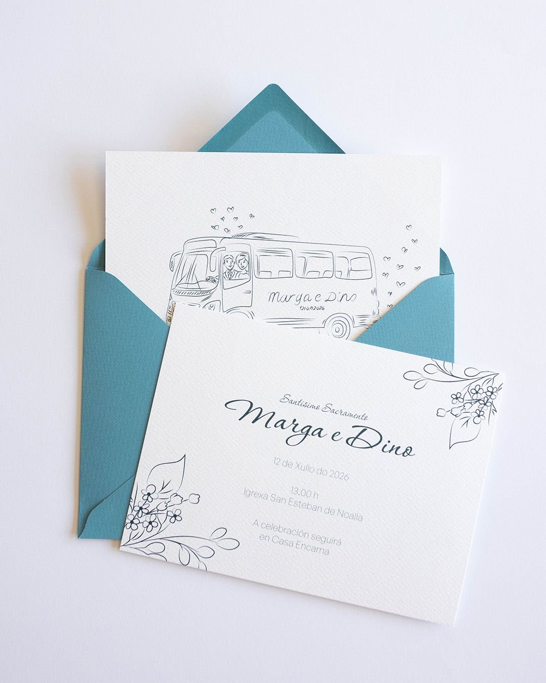 Deseño de invitacións de voda personalizadas