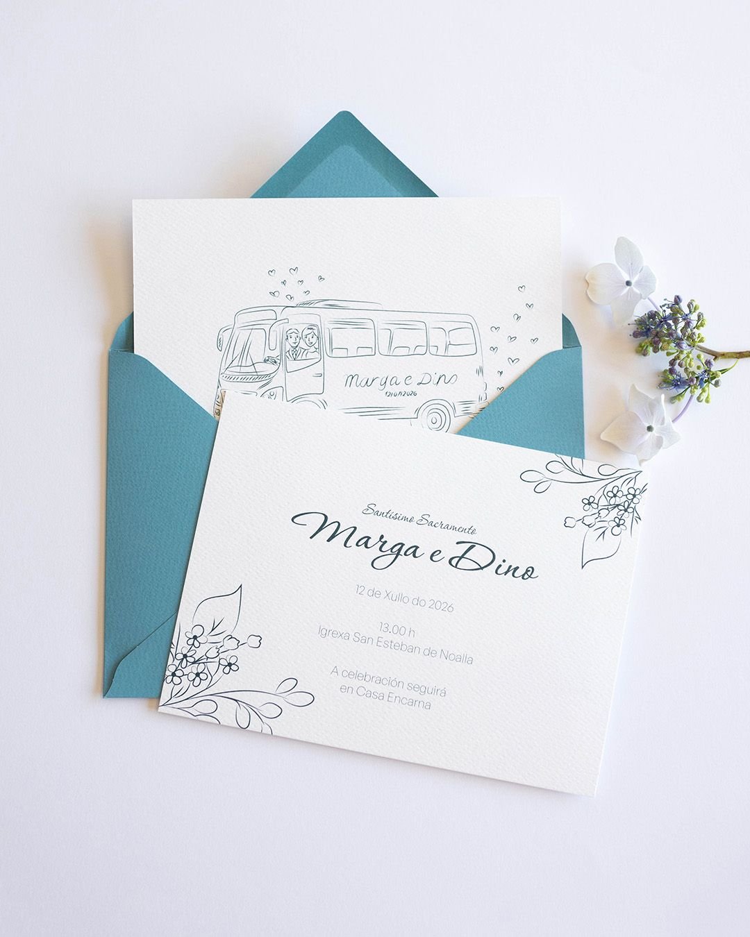 Deseño de invitacións de voda personalizadas