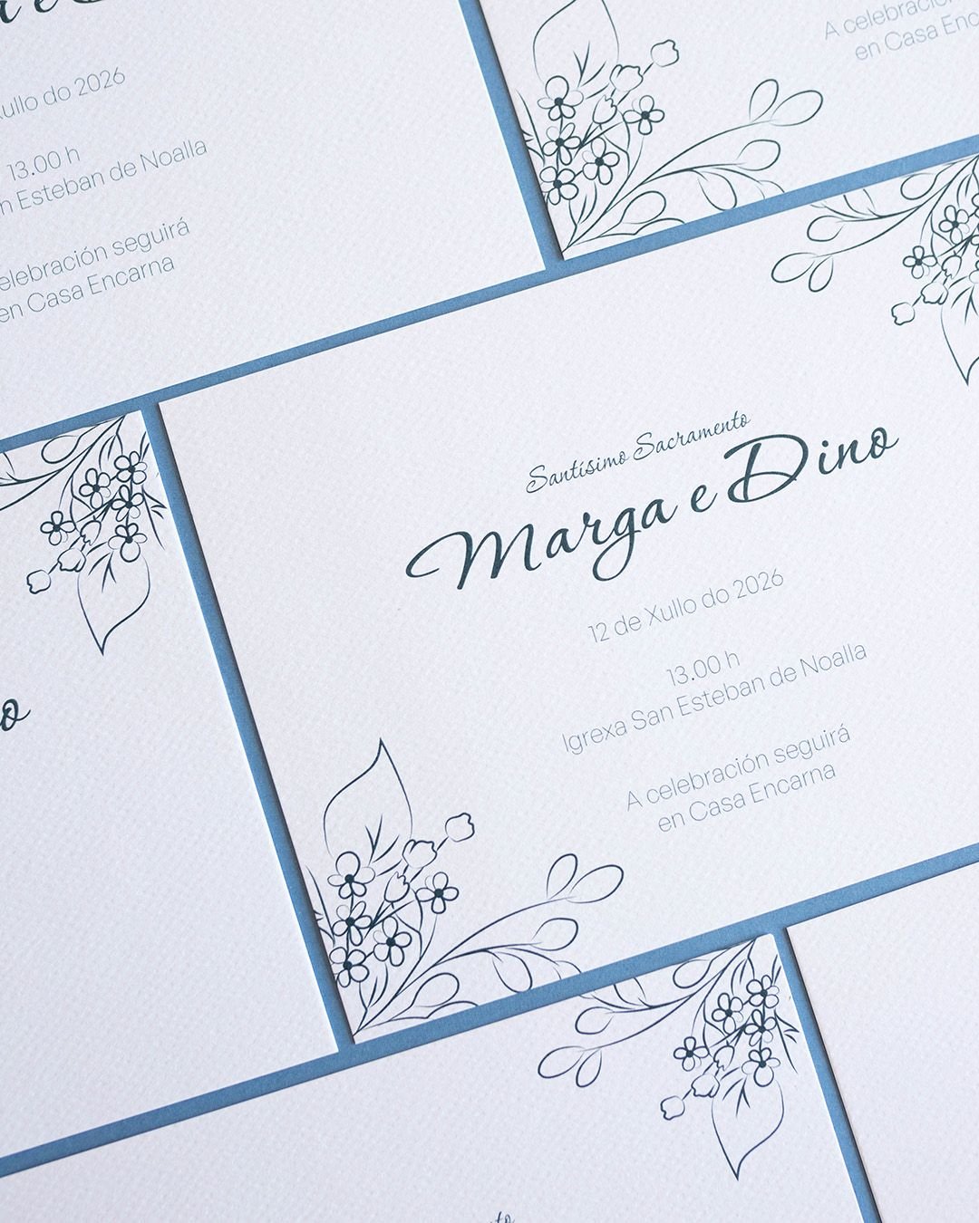 Deseño de invitacións de voda personalizadas